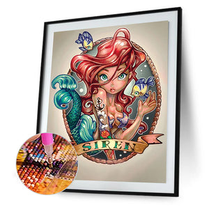 Ariel 30*40CM (canvas) Full Round Drill Diamond Painting