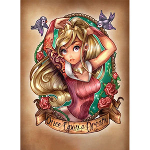 Princess Aurora 30*40CM (canvas) Full Round Drill Diamond Painting