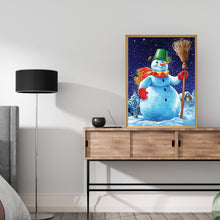 Load image into Gallery viewer, Winter Snowman 30*40CM (canvas) Full Round Drill Diamond Painting
