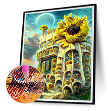 Load image into Gallery viewer, Dreamy Sunflower Castle 30*40CM (canvas) Full Round Drill Diamond Painting
