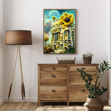 Load image into Gallery viewer, Dreamy Sunflower Castle 30*40CM (canvas) Full Round Drill Diamond Painting
