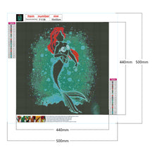 Load image into Gallery viewer, Mermaid Ariel Silhouette 50*50CM (canvas) Full Square Drill Diamond Painting
