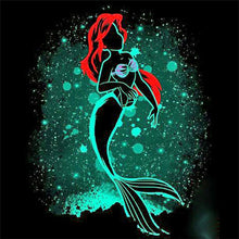 Load image into Gallery viewer, Mermaid Ariel Silhouette 50*50CM (canvas) Full Square Drill Diamond Painting
