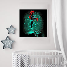 Load image into Gallery viewer, Mermaid Ariel Silhouette 50*50CM (canvas) Full Square Drill Diamond Painting
