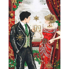 Load image into Gallery viewer, Christmas Party Men And Women 30*40CM (canvas) Partial Special-Shaped Drill Diamond Painting
