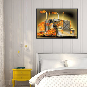 Peterbilt 379 40*30CM (canvas) Full Round Drill Diamond Painting