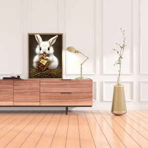 White Rabbit 30*40CM (canvas) Full Round Drill Diamond Painting