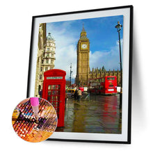 Load image into Gallery viewer, Red Bus 40*50CM (canvas) Full Round Drill Diamond Painting
