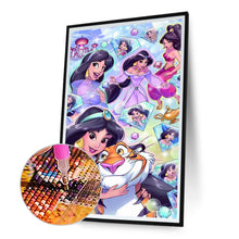 Load image into Gallery viewer, Disney Princess Jasmine 40*60CM (canvas) Full Round Drill Diamond Painting
