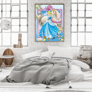 Princess Cinderella 30*40CM (canvas) Full Round Drill Diamond Painting