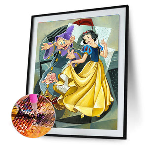 Snow White 30*40CM (canvas) Full Round Drill Diamond Painting