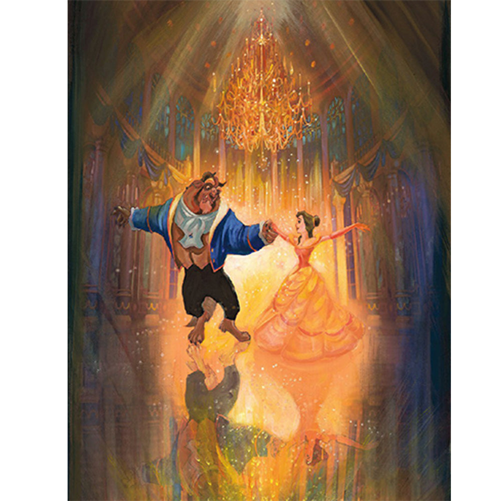 Princess Belle 30*40CM (canvas) Full Round Drill Diamond Painting