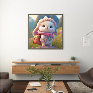 Cute Bunny 30*30CM (canvas) Full Round Drill Diamond Painting