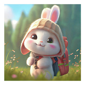 Cute Bunny 30*30CM (canvas) Full Round Drill Diamond Painting