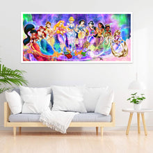 Load image into Gallery viewer, Disney Princess Collection 80*40CM (canvas) Full Round Drill Diamond Painting
