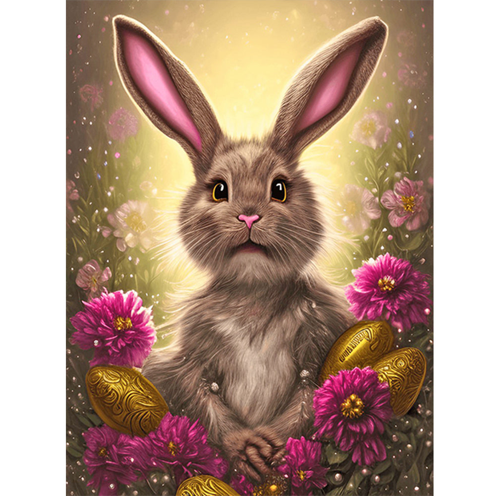 Easter Bunny 30*40CM (canvas) Full Round Drill Diamond Painting