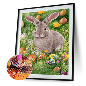 Easter Bunny 30*40CM (canvas) Full Round Drill Diamond Painting