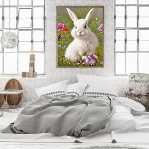 Easter Bunny 30*40CM (canvas) Full Round Drill Diamond Painting