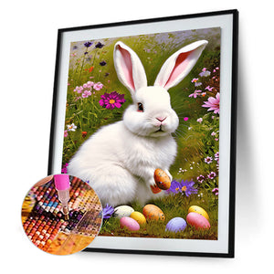 Easter Bunny 30*40CM (canvas) Full Round Drill Diamond Painting