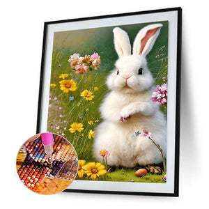 Easter Bunny 30*40CM (canvas) Full Round Drill Diamond Painting