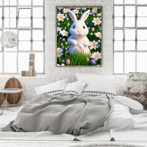 Easter Bunny 30*40CM (canvas) Full Round Drill Diamond Painting