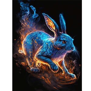 Fantasy Jade Rabbit 30*40CM (canvas) Full Round Drill Diamond Painting