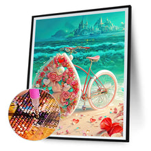 Load image into Gallery viewer, Beach Romantic Rose Bike 30*40CM (canvas) Full Round Drill Diamond Painting
