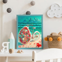 Load image into Gallery viewer, Beach Romantic Rose Bike 30*40CM (canvas) Full Round Drill Diamond Painting
