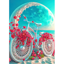 Load image into Gallery viewer, Beach Romantic Rose Bike 30*40CM (canvas) Full Round Drill Diamond Painting
