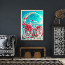 Load image into Gallery viewer, Beach Romantic Rose Bike 30*40CM (canvas) Full Round Drill Diamond Painting
