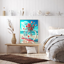 Load image into Gallery viewer, Beach Romantic Rose Bike 30*40CM (canvas) Full Round Drill Diamond Painting
