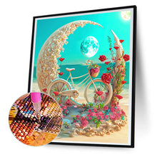 Load image into Gallery viewer, Beach Romantic Rose Bike 30*40CM (canvas) Full Round Drill Diamond Painting
