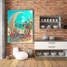 Load image into Gallery viewer, Beach Romantic Rose Bike 30*40CM (canvas) Full Round Drill Diamond Painting
