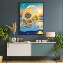 Load image into Gallery viewer, Beach Sunrise Sunflowers 40*50CM (canvas) Full Round Drill Diamond Painting
