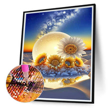 Load image into Gallery viewer, Beach Sunset Sunflowers 40*50CM (canvas) Full Round Drill Diamond Painting
