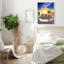 Load image into Gallery viewer, Beach Sunset Sunflowers 40*50CM (canvas) Full Round Drill Diamond Painting
