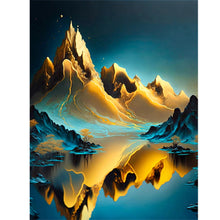 Load image into Gallery viewer, Metal Texture Mountains And Water 30*40CM (canvas) Full Round Drill Diamond Painting
