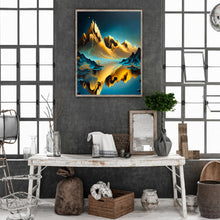 Load image into Gallery viewer, Metal Texture Mountains And Water 30*40CM (canvas) Full Round Drill Diamond Painting
