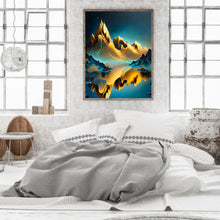 Load image into Gallery viewer, Metal Texture Mountains And Water 30*40CM (canvas) Full Round Drill Diamond Painting
