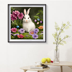 Easter Bunny 30*30CM (canvas) Full Round Drill Diamond Painting