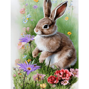 Easter Bunny 30*40CM (canvas) Full Round Drill Diamond Painting