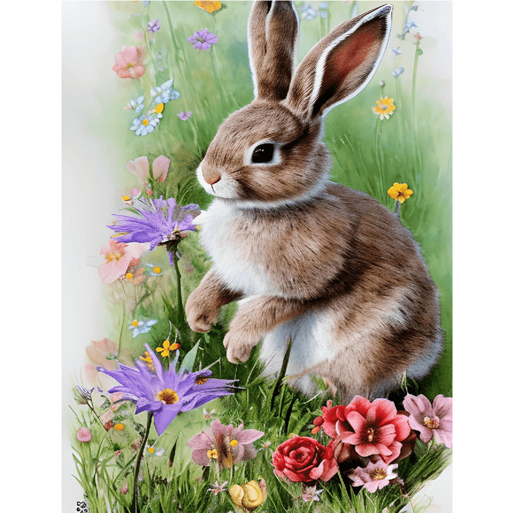 Easter Bunny 30*40CM (canvas) Full Round Drill Diamond Painting