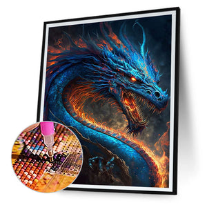 Magic Version Of The Zodiac Dragon 30*40CM (canvas) Full Round Drill Diamond Painting