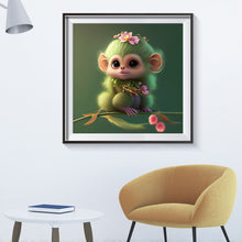 Load image into Gallery viewer, Monkey On Dream Branch 30*30CM (canvas) Full Round Drill Diamond Painting
