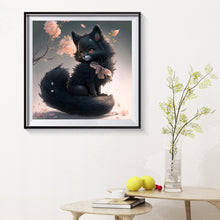 Load image into Gallery viewer, Fantasy Black Fox 30*30CM (canvas) Full Round Drill Diamond Painting
