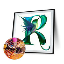 Load image into Gallery viewer, Hummingbird Alphabet 30*30CM (canvas) Full Round Drill Diamond Painting
