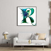 Load image into Gallery viewer, Hummingbird Alphabet 30*30CM (canvas) Full Round Drill Diamond Painting
