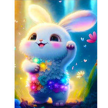 Load image into Gallery viewer, Lantern White Rabbit 30*40CM (canvas) Full Round Drill Diamond Painting
