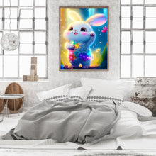 Load image into Gallery viewer, Lantern White Rabbit 30*40CM (canvas) Full Round Drill Diamond Painting
