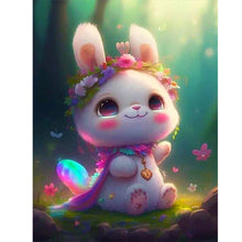 Load image into Gallery viewer, Lantern White Rabbit 30*40CM (canvas) Full Round Drill Diamond Painting
